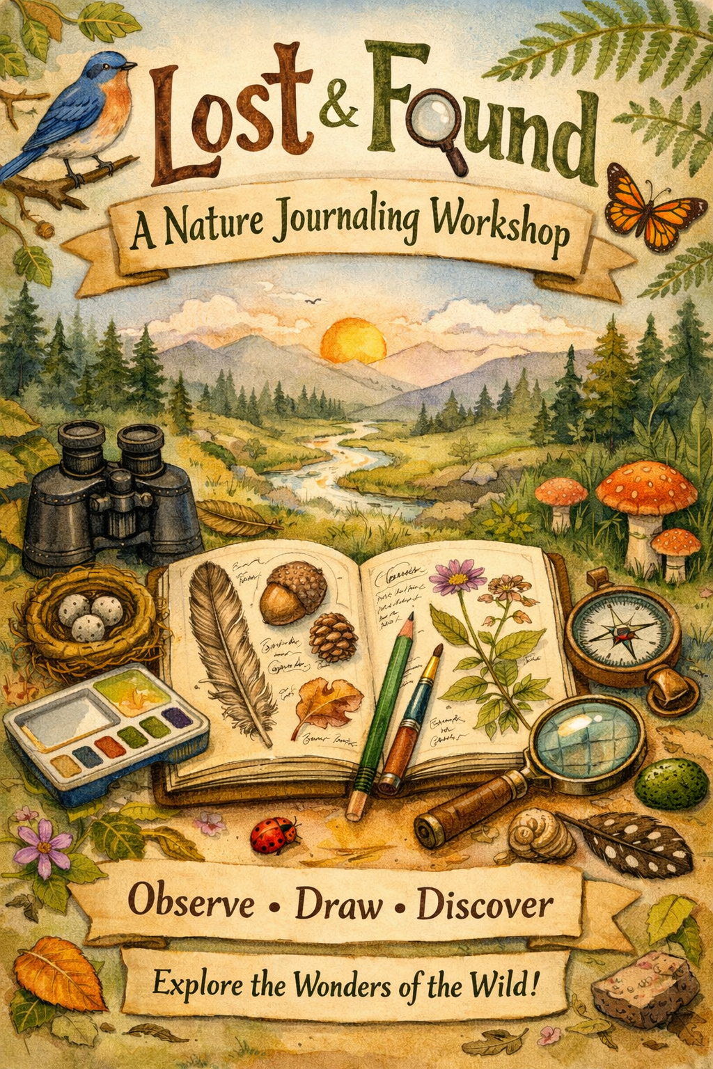 Lost & Found: Nature Journaling Workshop March 2026